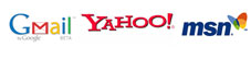 Google Yahoo MSN Email
